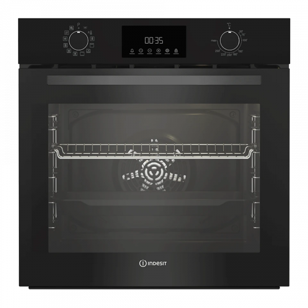 Духовой шкаф INDESIT IBFTE 3844 J BL, гриль/конвекция, черный