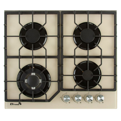 Варочная панель газовая ELTRONIC (33-02) 4 конфорки (бежевая)