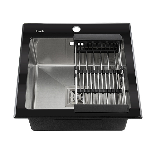 Врезная кухонная мойка FRANK PROFI 9501 0.8/200, 50х50см, нержавеющая сталь