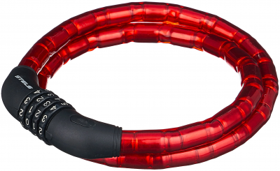 Велозамок тросовый STELS 81601 красный