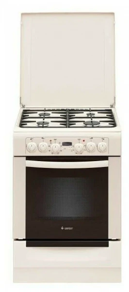 Комбинированная плита Gefest 6102-03 0167, 4 газовые конфорки, электрическая духовка, электроподжиг, газ-контроль конфорок, 55 л