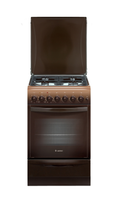 Кухонная плита GEFEST 5102-02 0001, конфорок газовых - 4 шт, духовка - 55 л, покрытие - эмалированная сталь, электроподжиг
