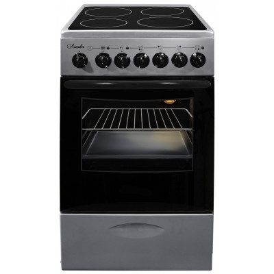 Электрическая плита Лысьва ЭПС 43р1МС (EF4005MK00) жемчужно-светло-серая, стеклокерамика, 4 зоны нагрева, 57 л, электроподжиг, ящик для посуды