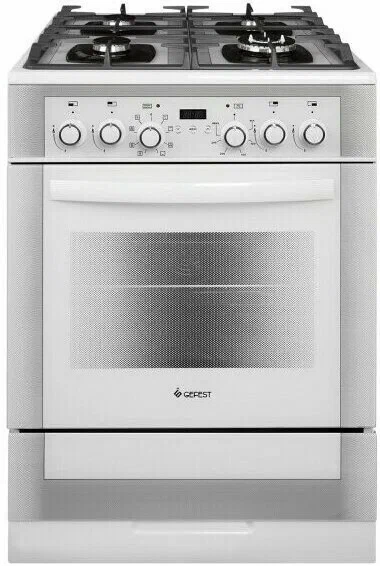 Кухонная плита GEFEST 6502-03 0242, комбинированная, 4 газовые конфорки, электроподжиг, 55 л