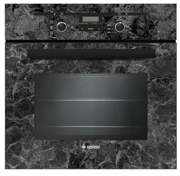 Духовой шкаф GEFEST 622-02 К53, чёрный, 55 л. гидролизная очистка, телескопические направляющие