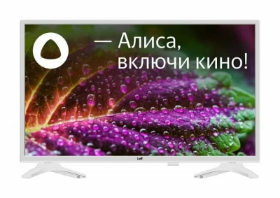 Телевизор LEFF LCD 43" YANDEX 4K 43U541T, белый