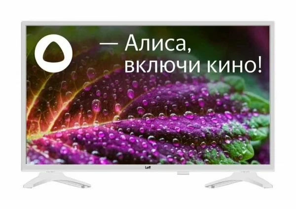 Телевизор LEFF LCD 43" YANDEX 4K 43U541T, белый