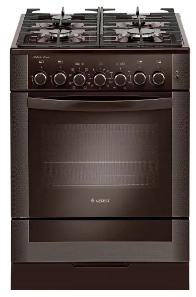 Кухонная плита GEFEST 6502-03 0030, комбинированная, A, электроподжиг , 4 конфорки, 55 л
