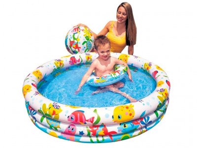 Надувной бассейн Intex Fishbowl 132x28 (59469)