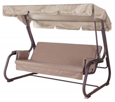 Садовые качели 3-местные Удачная мебель Ибица A52C.613, до 350 кг