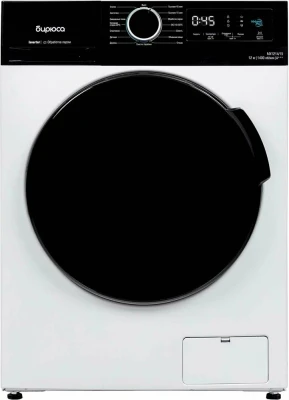 Стиральная машина БИРЮСА WM-MX1214/15, с функцией пара, инверторный двигатель, максимальная загрузка 12 кг, отжим 1400 об/мин, белый