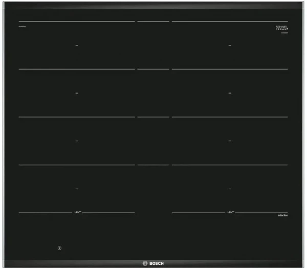 Индукционная варочная панель BOSCH PXY675DC5Z, стеклокерамическая, 4 конфорки, черная