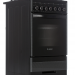 Кухонная плита GEFEST 5502-02 0044, черная, электрическая духовка, 55 л, комбинированная, электроподжиг 