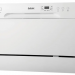 Компактная посудомоечная машина BBK 55-DW012D, белая, 6 комплектов посуды, сушка конденсационная, 6 температурных режимов