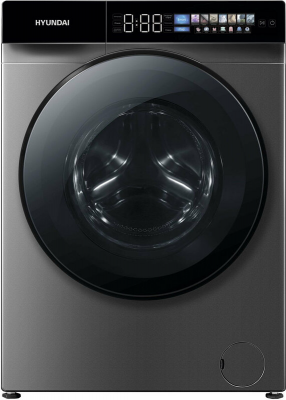 Стиральная машина HYUNDAI WFE9230 Dark Gray, 10 кг, 1200 об/мин, инверторная, 14 программ, с паром