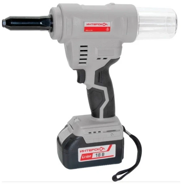 Бесщеточный аккумуляторный заклепочный пистолет Интерскол ВПА-6/18В (картон, без аккум. и ЗУ) 646.1.0.70