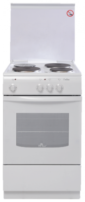 Электрическая плита De Luxe 5003.17э (кр), 3 конфорки, эмалированная, 46 л, традиционная очистка