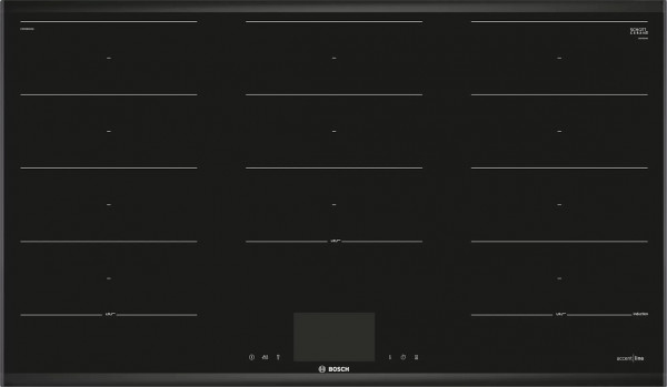 Индукционная варочная панель Bosch PXX995KX5E на 5 конфорки, шириной 91.6 см, черный