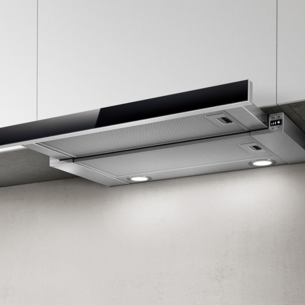 Вытяжка встраиваемая Elica Elite 26 IX/A/60/VT LED (PRF0094051B), нержавеющая сталь/черный