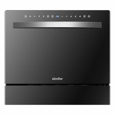 Настольная посудомоечная машина Simfer DBB6501, конденсационная, 5 программ, сенсорное управление 