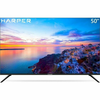 50" Телевизор HARPER 50U661TS, 4K UHD,  Direct LED,  60 Гц, Smart TV, черный