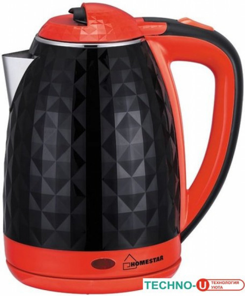 Электрочайник HomeStar HS-1015 (черный/красный)