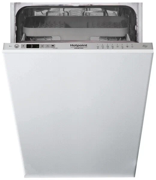 Встраиваемая посудомоечная машина Hotpoint HSIC 3T127 C, 8 программ, 10 комплектов, внутренняя поверхность из нержавеющей стали
