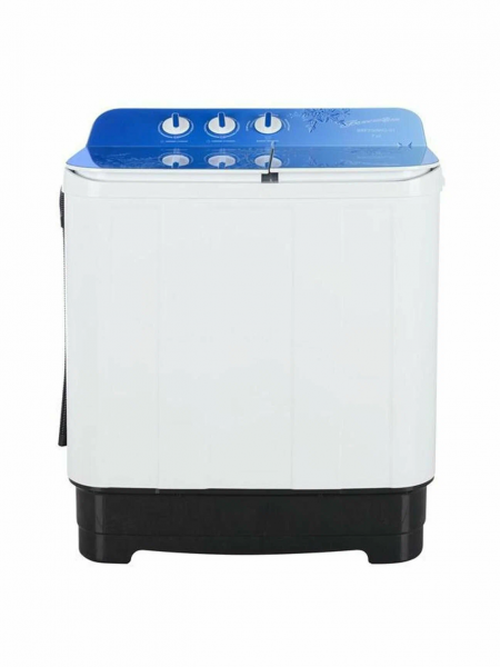 Стиральная машина БЕЛОСНЕЖКА BRP700WG-01, 2 бака, с отжимом, с центрифугой, активаторная, 7 кг, белая, синяя