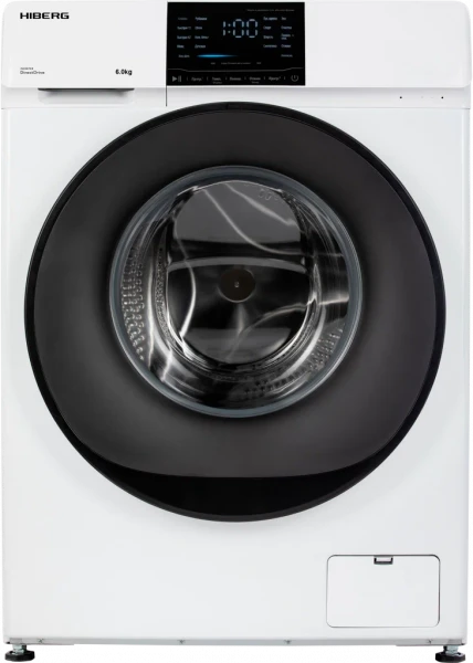 Стиральная машина HIBERG i-DDQ6-712 W, белая, 7 кг, 1200 об/мин, 16 программ, инверторная, класс A+++