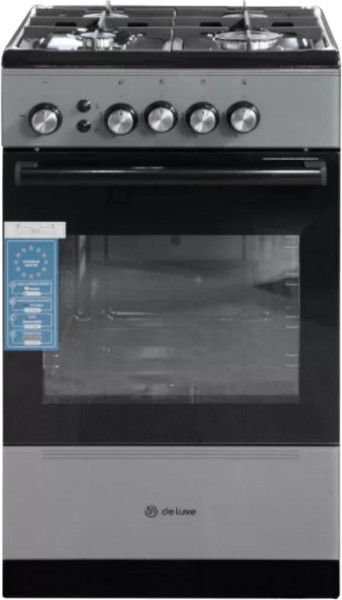 Газовая плита De Luxe 506040.24Г ЧР-002, серый