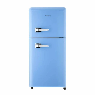 Холодильник HARPER HRF-T120M BLUE двухкамерный, 118 л, A+, синий