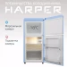 Холодильник HARPER HRF-T120M BLUE двухкамерный, 118 л, A+, синий