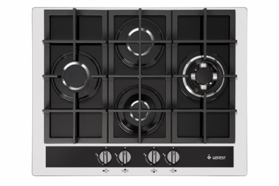 Газовая варочная панель GEFEST ПВГ 2231-01 Р2, черная, 4 конфорки, газ-контроль, электророзжиг, чугунные решетки