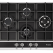 Газовая варочная панель GEFEST ПВГ 2231-01 Р2, черная, 4 конфорки, газ-контроль, электророзжиг, чугунные решетки