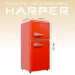 Холодильник HARPER HRF-T120M RED двухкамерный, 118 л, A+, красный
