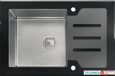 Кухонная мойка Tolero Ceramic glass TG-660 (черный)