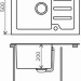 Кухонная мойка Tolero Ceramic glass TG-660 (черный)