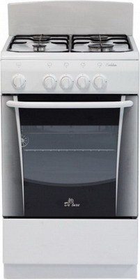 Кухонная плита De luxe 506040.05г, газовая, эмалированная, 4 конфорки, стальные решетки, 54 л, традиционная очистка