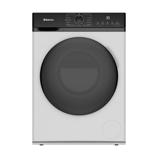 Стиральная машина SAKURA SA-8204W белый/черный, 6 кг, 1200 об/мин, с паром 