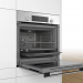 Электрический духовой шкаф Bosch HBF534ES0Q Serie 4, нержавеющая сталь, EcoClean, 66 л, 8 режимов, телескопические направляющие