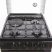 Комбинированная плита Vesta Valencia VKE 10-E Чёрный, 3 газовые конфорки, 1 электрическая конфорка, эмалированная, электрическая духовка, 65 л