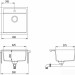 Кухонная мойка Aquasanita Tesa SQT100W (silica 111)