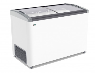 Морозильный ларь Gellar FG 475 E серый, стекло