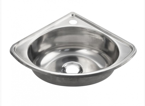 Врезная кухонная мойка угловая Fabia 303004 0.4/140, 30х30см, нержавеющая сталь