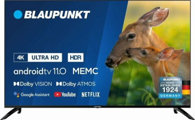 55" Телевизор BLAUPUNKT 55UGC6000T, 4K UHD, LED, Smart TV, Google TV, черный