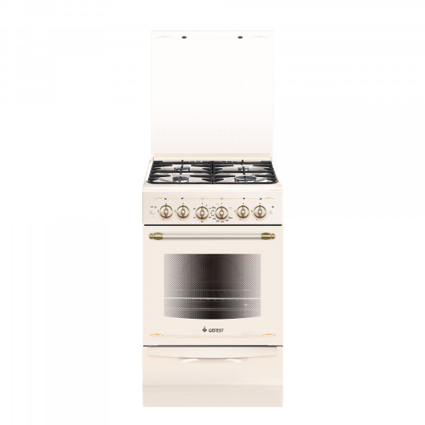 Кухонная плита GEFEST 5100-02 0182, газовая, электроподжиг, газ-контроль духовки, 4 конфорки, 52 л