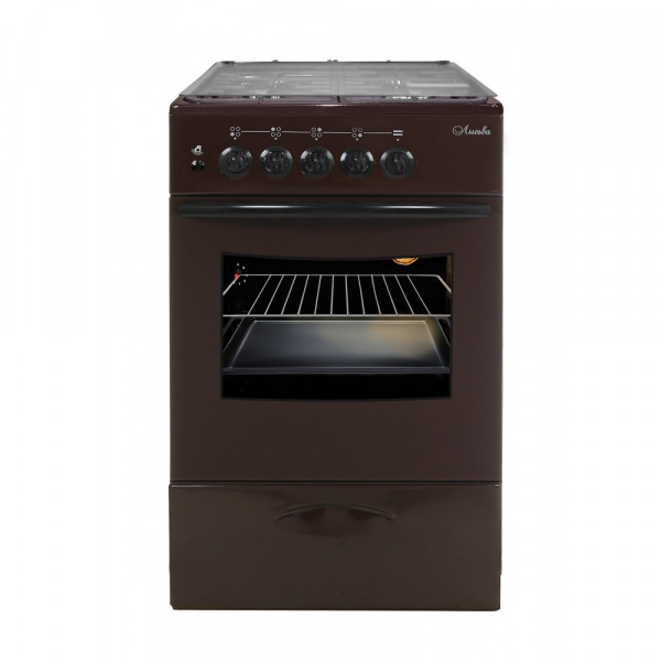 Плита газовая Лысьва ГП 400 МС-2у (крышка стекло) коричневый