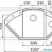 Кухонная мойка Elleci Easy Corner Bianco Titano 68
