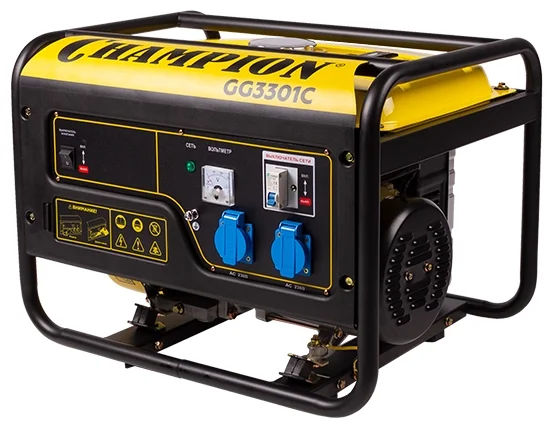 Бензиновый генератор CHAMPION GG3301C, (3100 Вт)