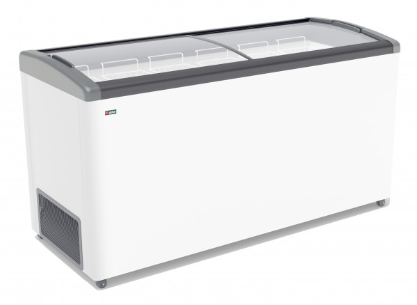 Морозильный ларь Gellar FG 600 E серый (ларь, стекло)